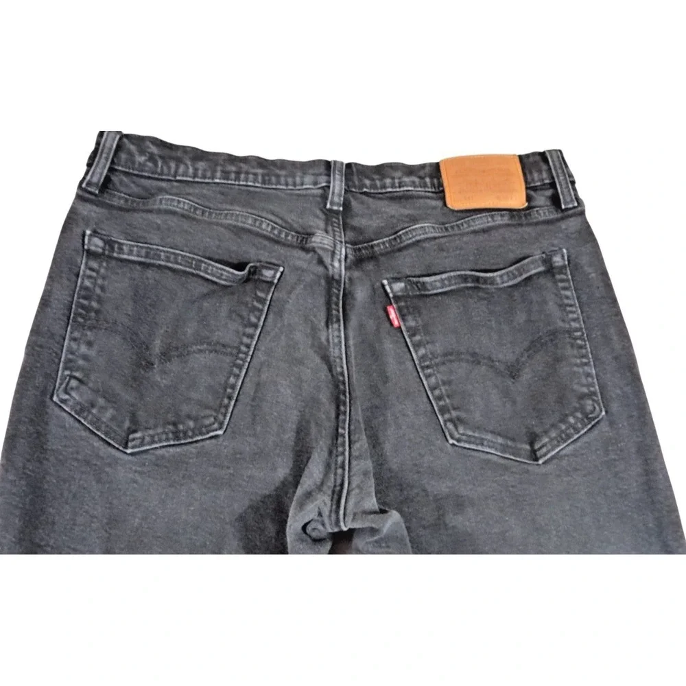Levi Strauss Levis Premium 511 Slim Fit Black Jeans Denim 36x32 Big E Fabric Men